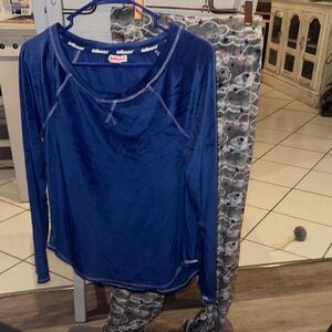 Dollhouse Blue and Patterned Pajama Set